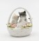 Ceramic Kittens In Basket Figurine, Home Décor, Gift for Her, Gift for Mom, Kitchen Décor, Cat Lovers Gift, Pet Loss Gift